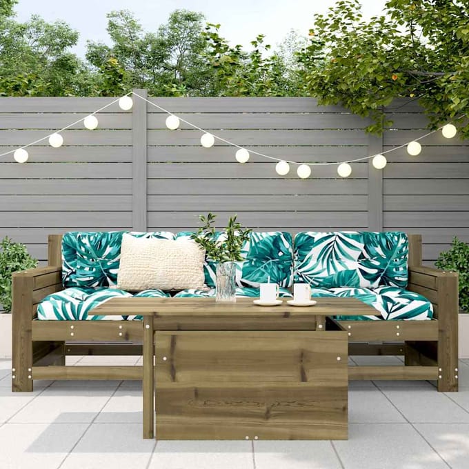 vidaXL - Tuintafel - 100x50x75 - cm - geïmpregneerd - grenenhout