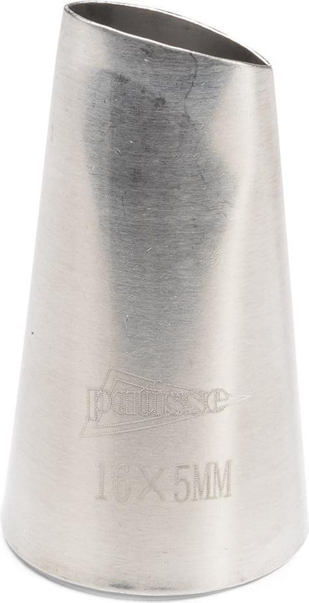 Spuitmondje rvs blad 16 x 5 mm