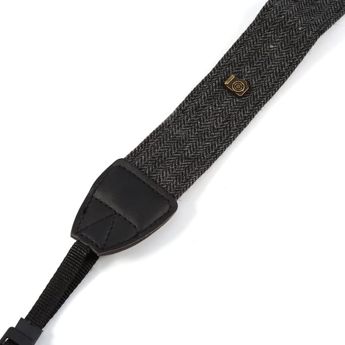 Schouder Nek Riem Band Sling Voor Nikon SLR Camera's (Houtskoolgrijs) black