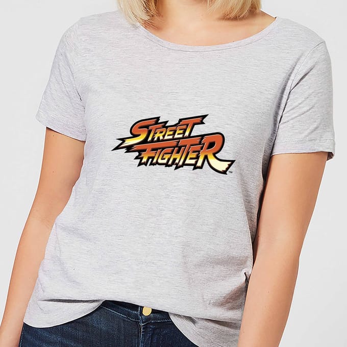 Street Fighter Logo Women's T-Shirt - Grey - M