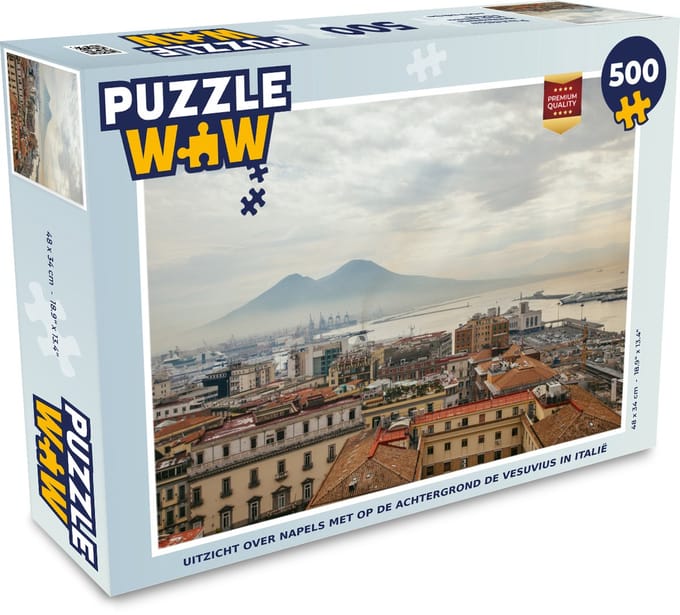 Puzzel Vulkaan - Dak - Italië - Napels - Legpuzzel - Puzzel 500 stukjes
