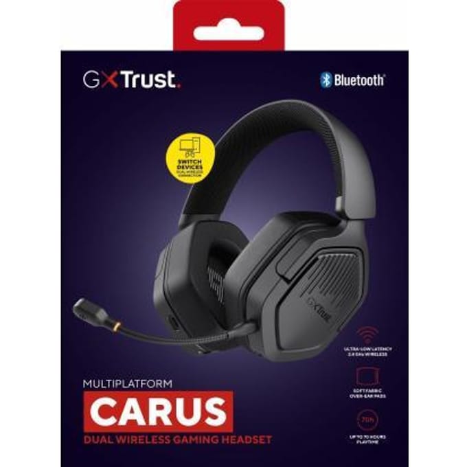 Trust GXT 493 Carus - Gaming Headset - Draadloos - 50mm Drivers - Over-ear - Zwart