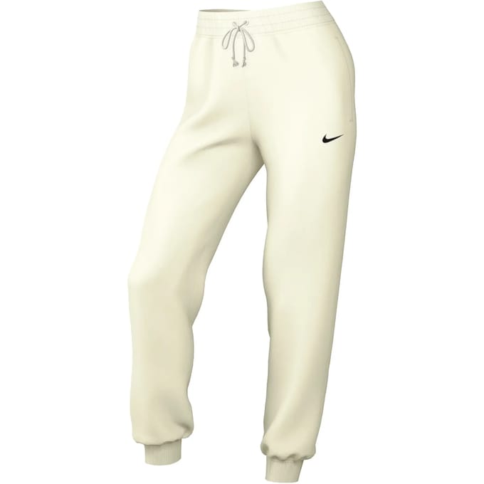 Nike sportswear phoenix fleece broek in de kleur ecru.