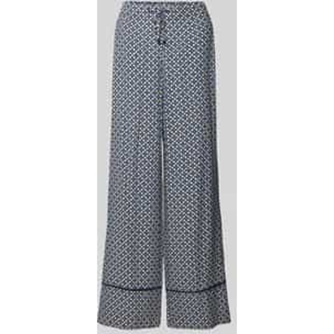 Wide leg stoffen broek met steekzakken