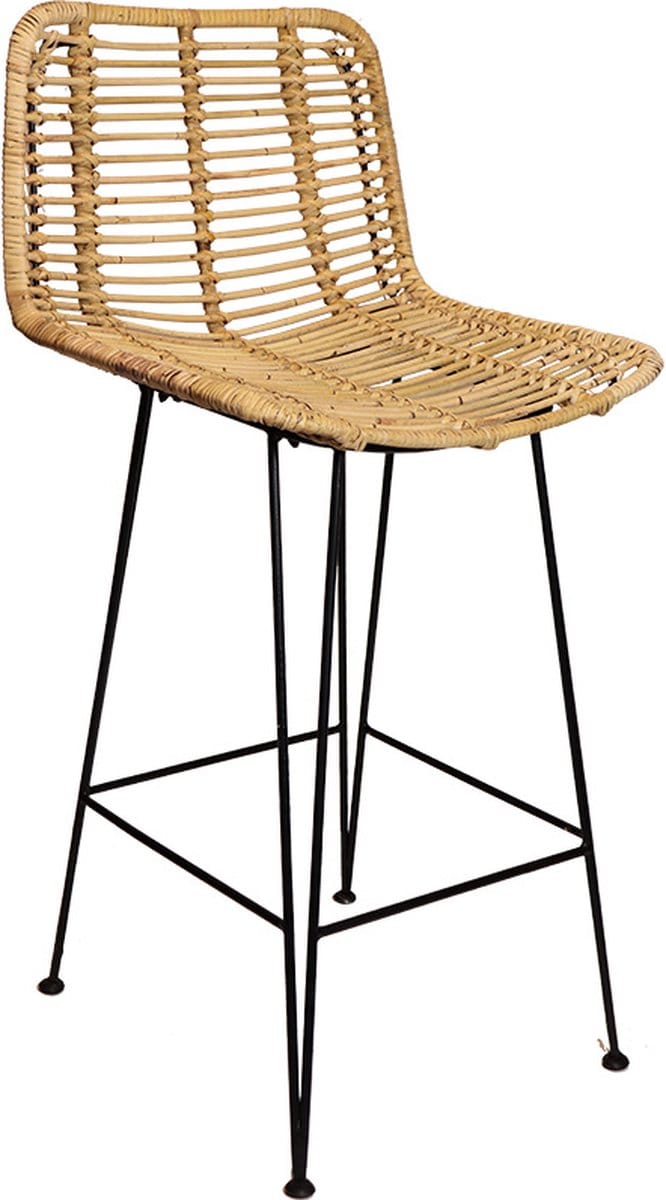 Rotan Barstoel Cas Naturel - 50x45xH98 cm