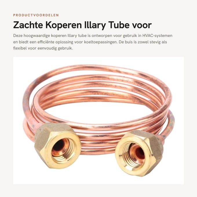 Dailygoods - Zachte Koperen Illary Tube voor HVAC-systemen