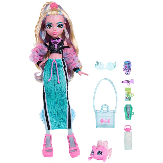 Mattel Monster High Pop Lagoona Blue refresh 2 Speelpoppen Bouwsets