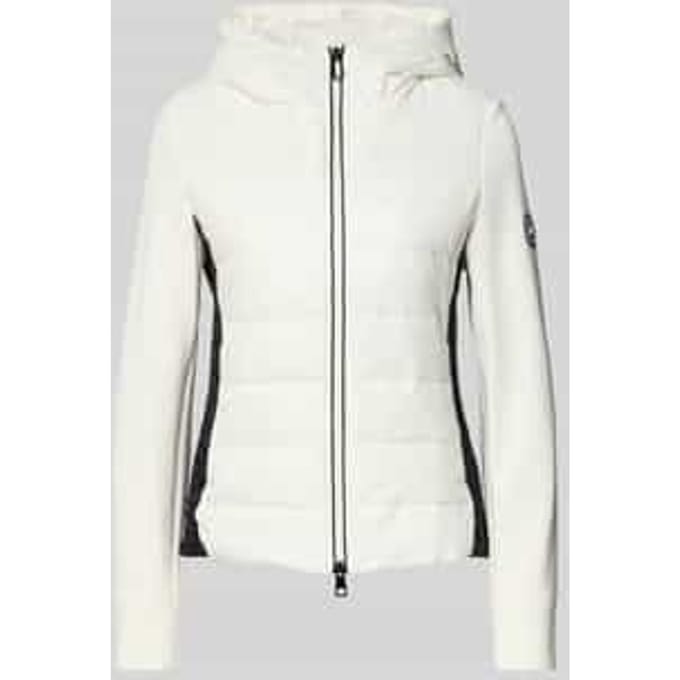 Slim fit gewatteerd jack met capuchon