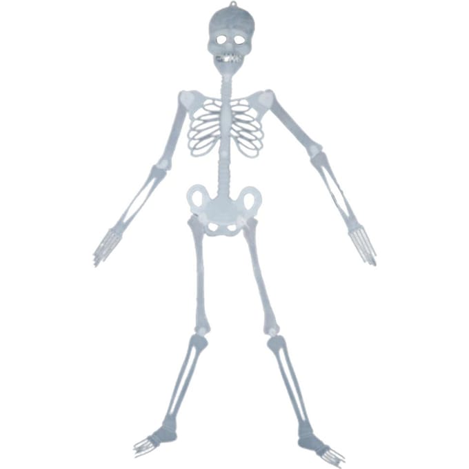 Glow in the Dark Halloween Skelet Decor Lichtgevend Levensgetrouw Skelet Model voor Voortuin 90cm high night light skeleton