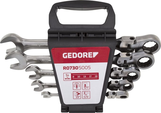 Gedore RED 3300890 R07305005 Ringratelsteeksleutelset