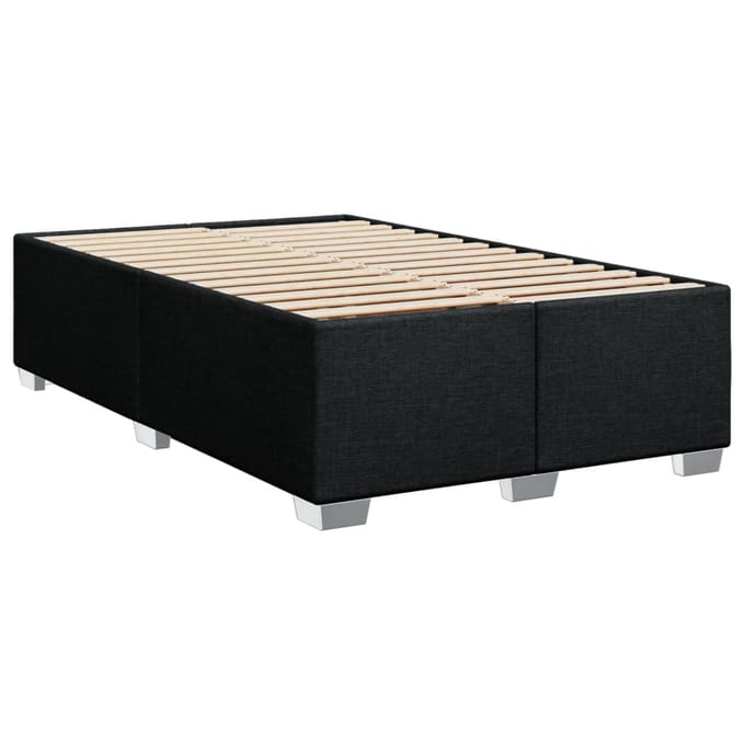 vidaXL - Bedframe - zonder - matras - 120x190 - cm - stof - zwart