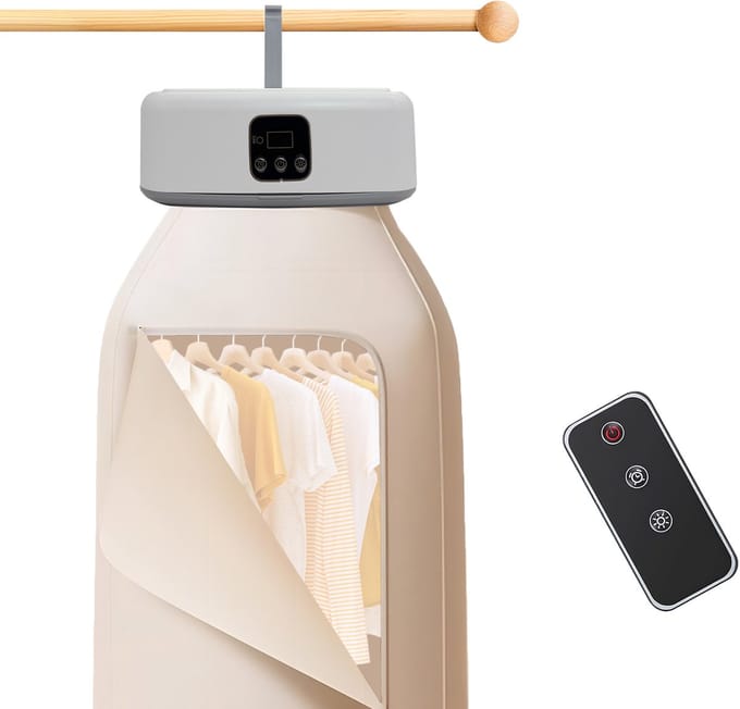Draagbare wasdroger – Mini & compact – Voor appartement, camper en reis – Stil, snel drogend – Met instelbare timer – Eenvoudige installatie