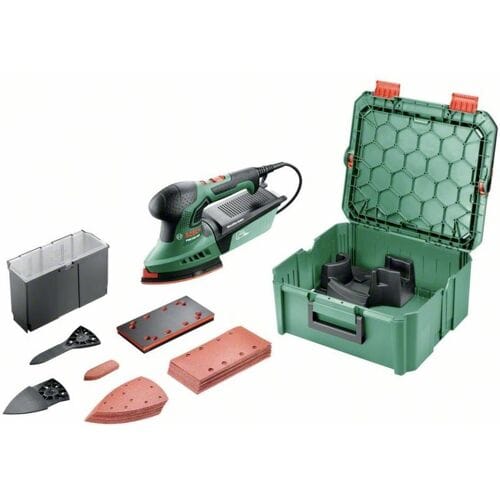 Bosch Home and Garden PSM 200 AES + SystemBox 06033B6002 Multischuurmachine 200 W 92 x 182 mm