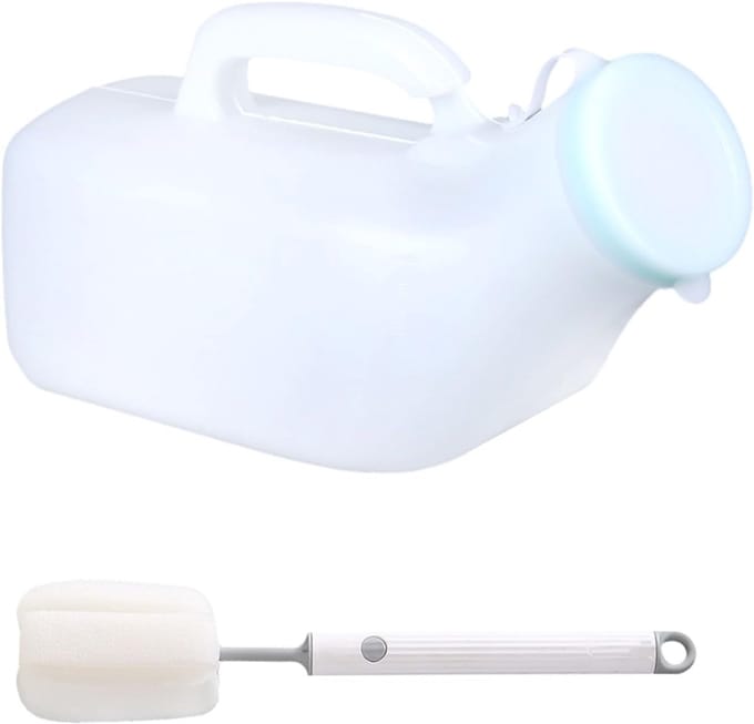 Core® Plasfles Mannen - Urinaal voor Mannen - Urinaal - Wit - 20cm x 15cm x 1cm