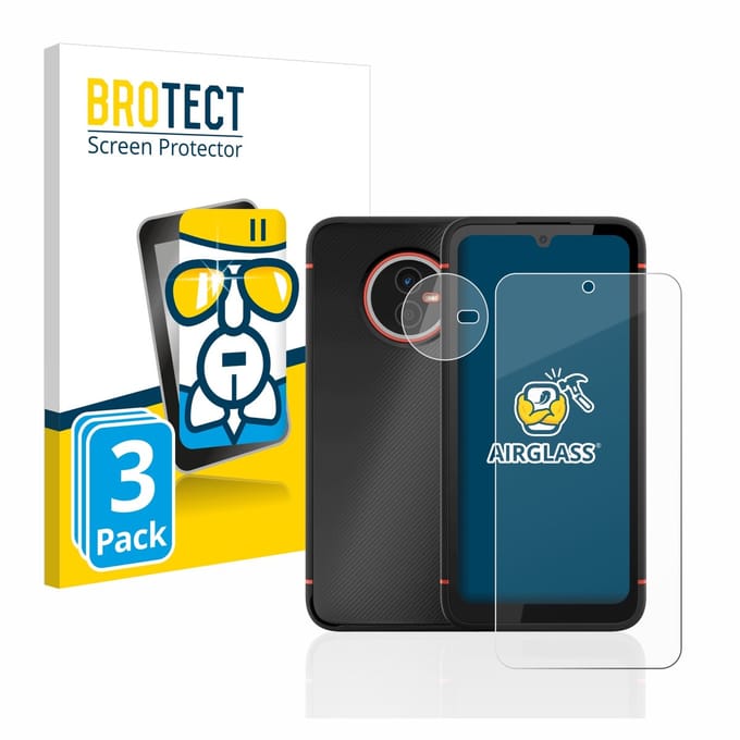 Screenprotector 3 Stuks voor Gigaset GX4 / GX4 Pro (Voor+Camera) Beschermglas transparant