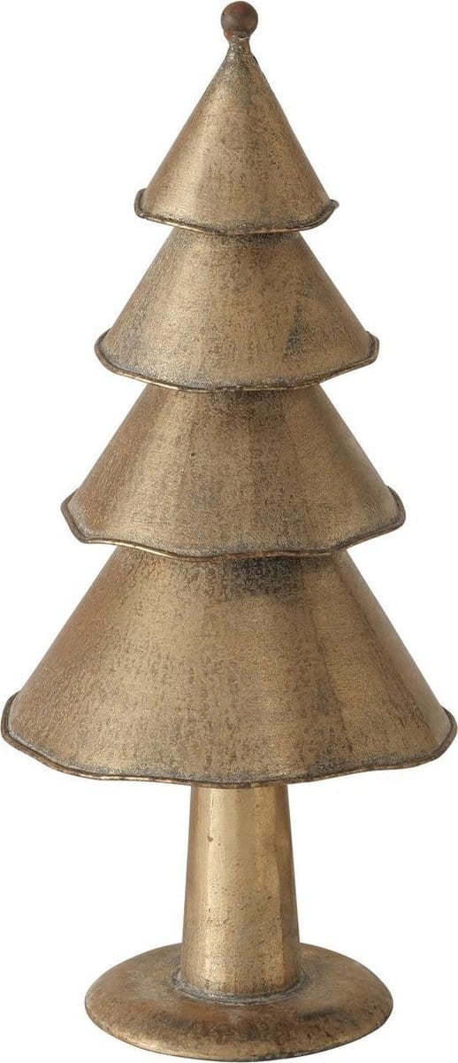 Prachtige  goudkleurige metalen kerstboom