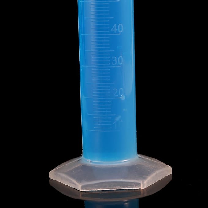 Éprouvettes graduées en verre de 100 ml, en plastique, résistantes à la corrosion gray