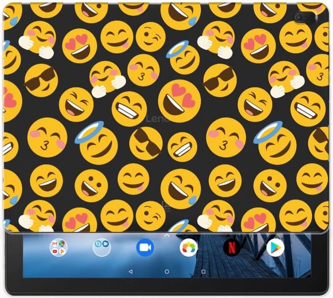 Lenovo Tab E10 Hippe Hoes Emoji
