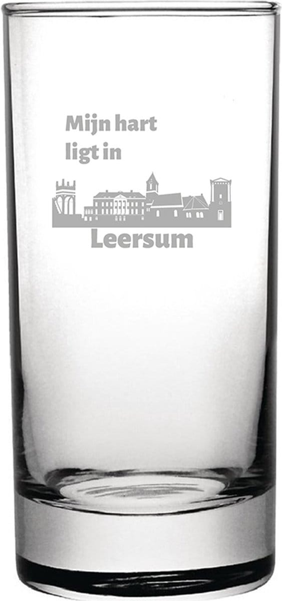 Gegraveerde longdrinkglas 28,5cl Leersum