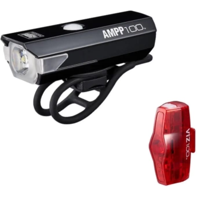 fietsverlichting voor en achter Cateye Ampp 100 & Viz 100
