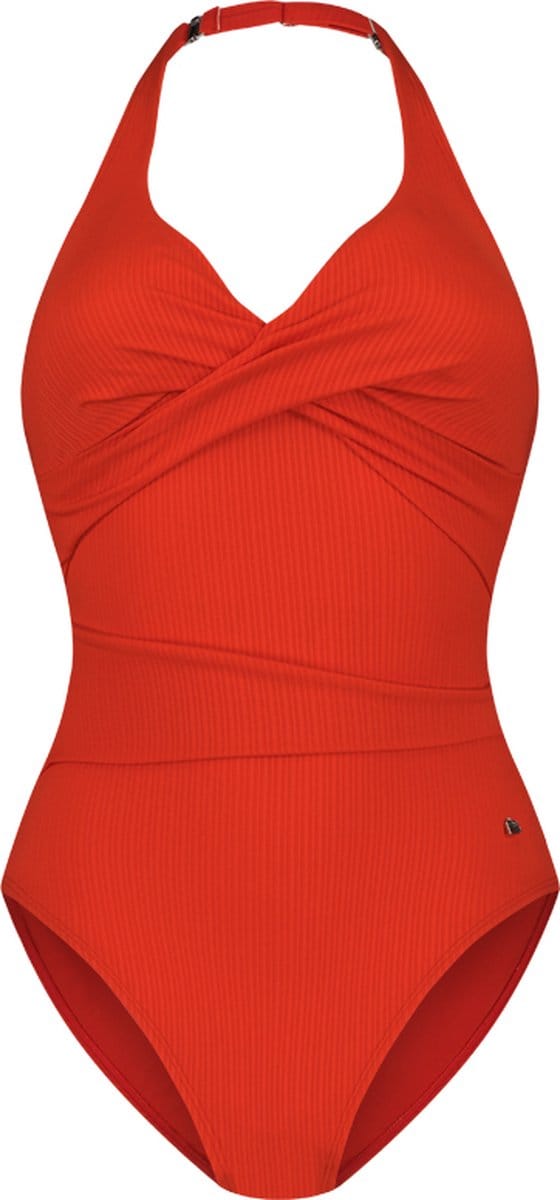 Beachlife Fiery Red overslag badpak