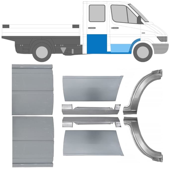 Reparatiepaneel set voor Mercedes Sprinter 1995-2006 / Links + Rechts