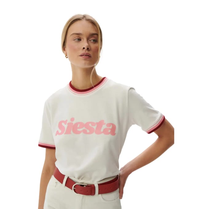 T-shirt dames She is Sunday Siesta