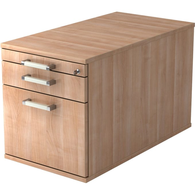 SIGNA TC20 CE - Rolcontainer Walnoot Chrome metaal handgreep