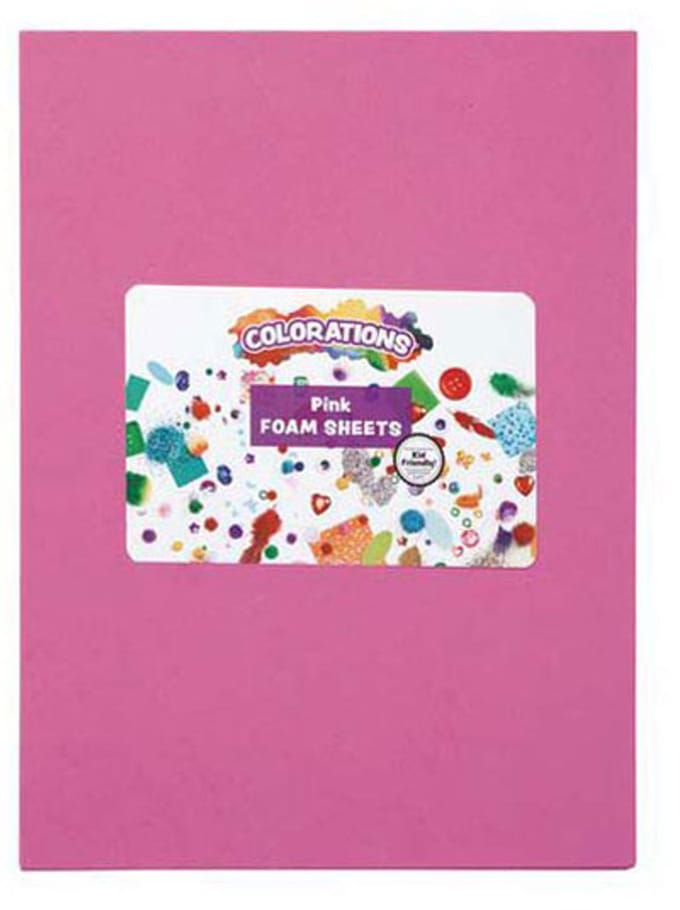 Colorations foam knutselvellen roze 10 stuks creatief speelgoed.