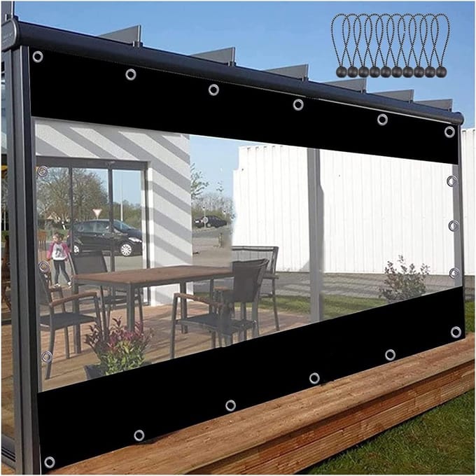 Waterdichte Dekzeilen - Transparante Panelen - Buiten Leven - Hoge Temperatuur Verbinding - 210 x 220 cm - Transparant