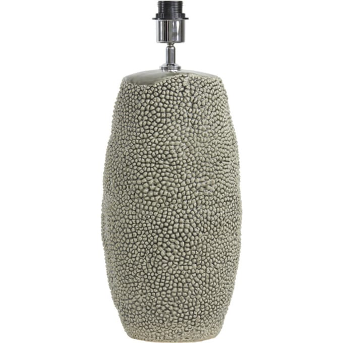 Light & Living Tafellamp Kyara Keramiek, 59cm - Grijs (excl. kap)