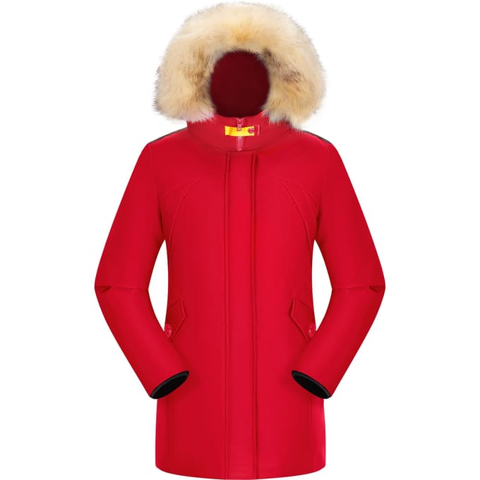 Subprime - Dames Jas winter Parka Chloe - Rood - Maat M