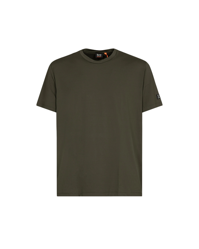 t-shirt Paul hals man groen