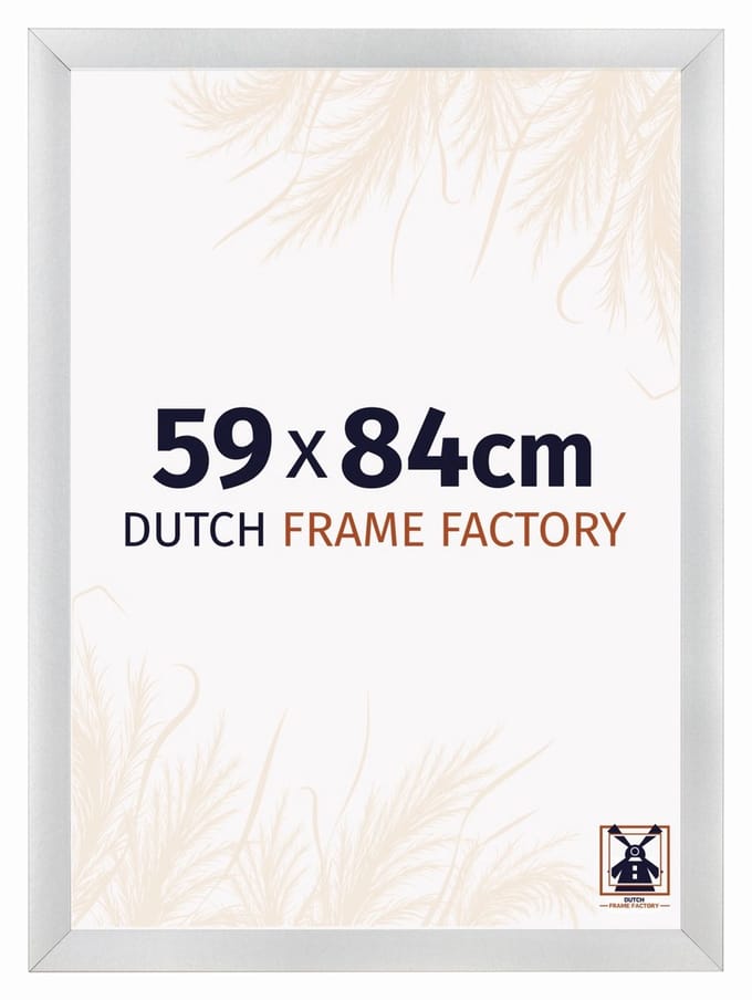 Fotolijst 59x84 cm - MDF - Zilver Mat - Praag