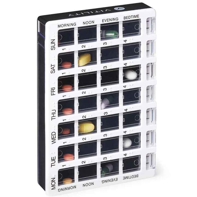 VITILITY Medicijncassette - week - Pillendoosje - pillendoos - medicijndoos - pillendoosjes