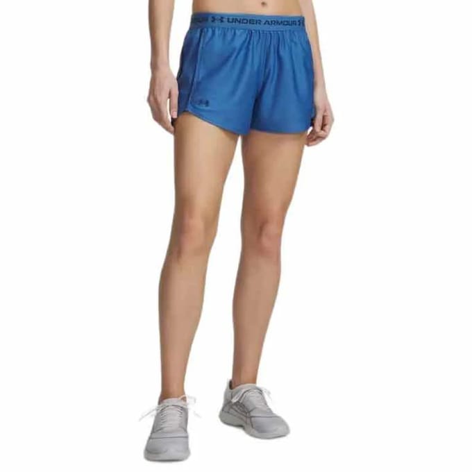 Under Armour Tech Play Up Korte Broek Blauw L Vrouw