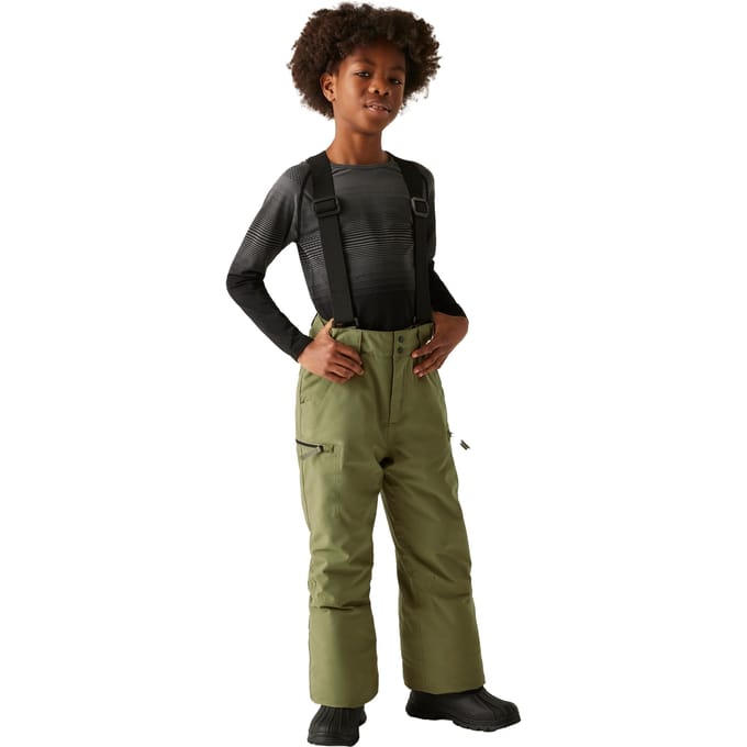 Dare 2B Kinder/Kids Pow II Waterdichte Distressed Skibroek (Martini-olijfje)
