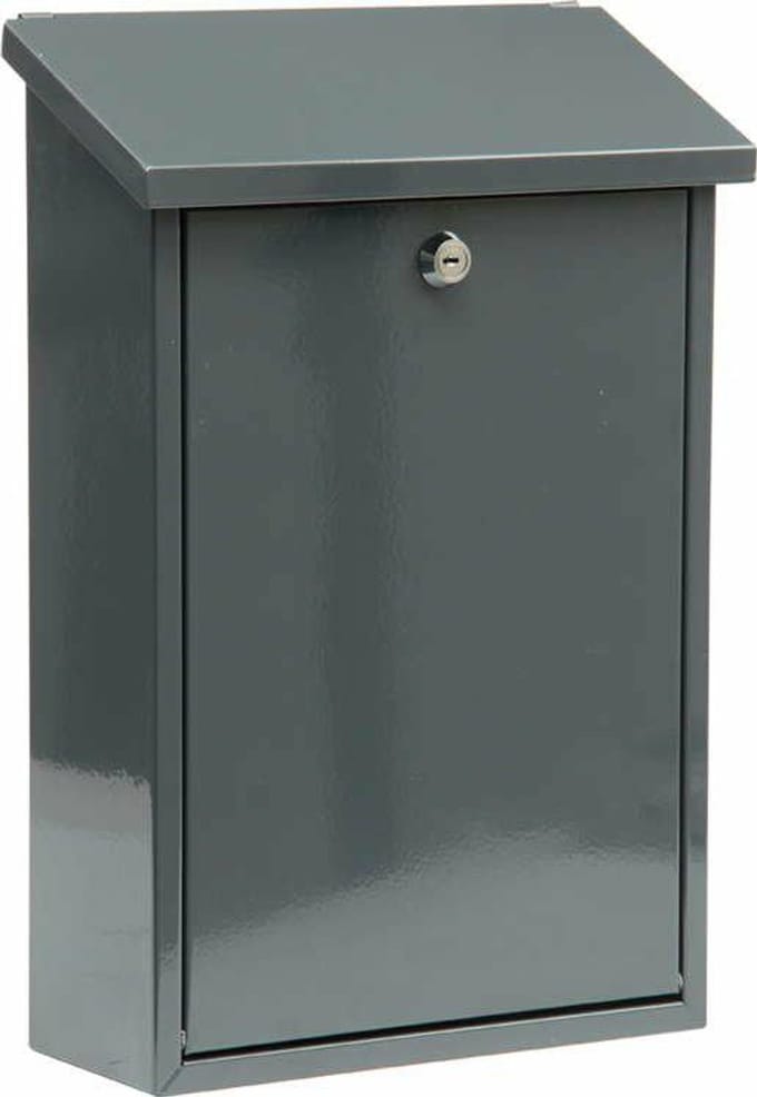 Vorel - Brievenbus - 400x250x100mm - Grafiet - Stalen Plaat - Modern Design
