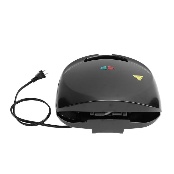 Worstenbroodjesmaker Multifunctioneel 850W Hoog Vermogen Dubbelzijdig Verwarmen Voorkomt Plakken Mais Hotdog L black