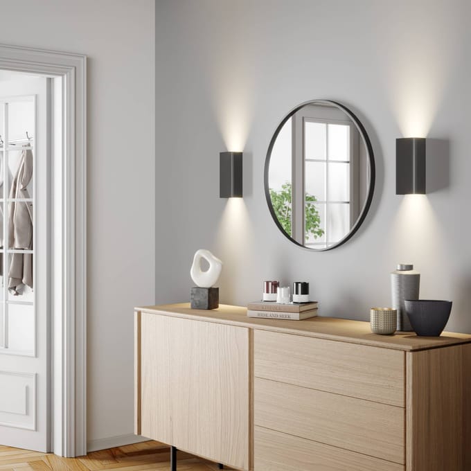 Nowodvorski Lighting Wandlamp Bergen up & down, grafiet