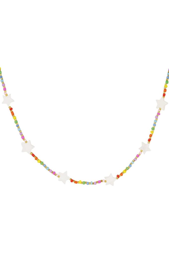 ketting - Rainbow - stars - Multi - Stainless Steel - yehwang