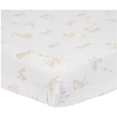 Little Dutch ledikanthoeslaken Baby Bunny White unisex