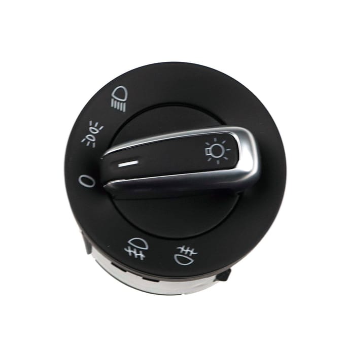 BDP188 Bouton de Commande de Phare Chromé pour VW Seat Skoda 3C8 941 431C