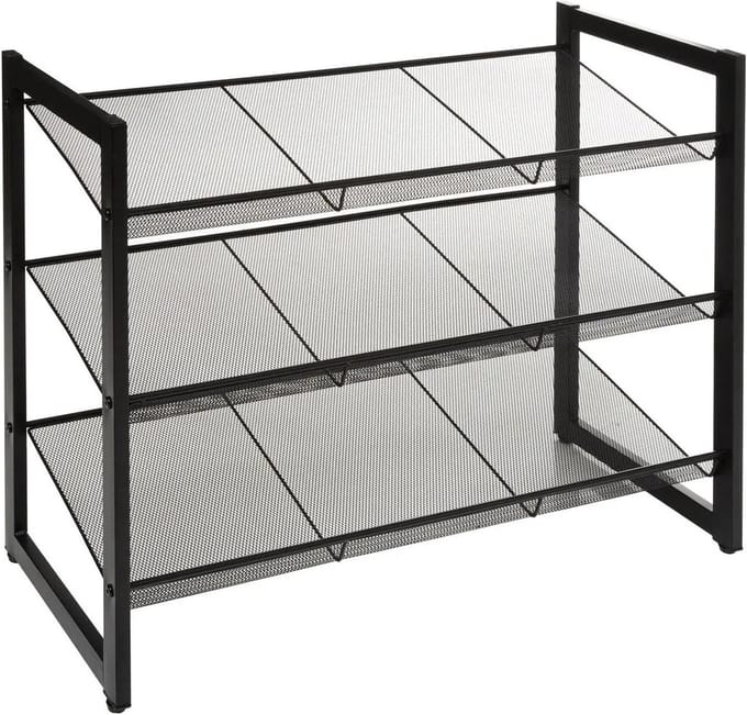 Schoenenrek staal 9 paar Five® - Zwart - Anti-slip