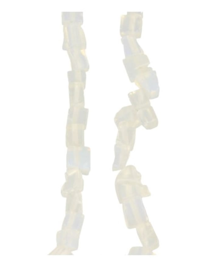 Opaliet kralen streng split / blokjes 80 cm (synth)