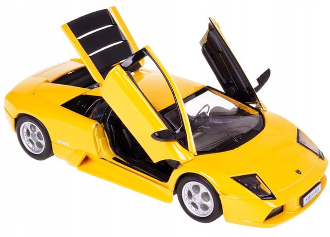 Welly Lamborghini Murcielago model auto schaal 1:24 metaal geel