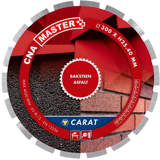 Carat diamantzaagblad nat - 350 x 25.4 mm - CNAB voorbaksteen