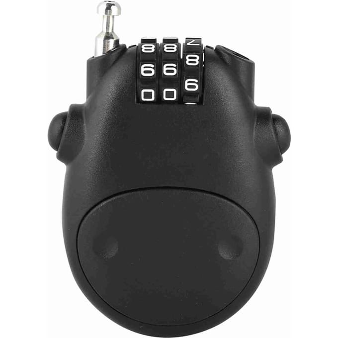 Serrure à code à 3 chiffres pour poussette, vélo, poussette, mot de passe, sécurité codée noir