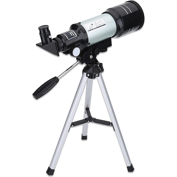 Télescope Astronomique Spatial Monoculaire Professionnel avec Trépied Portable pour Enfants noir