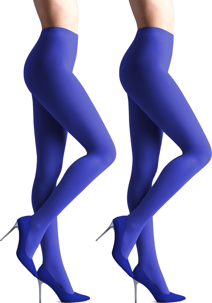 Giulia - Samba 40den (Multipack) Opaque Panty - Blauw - M